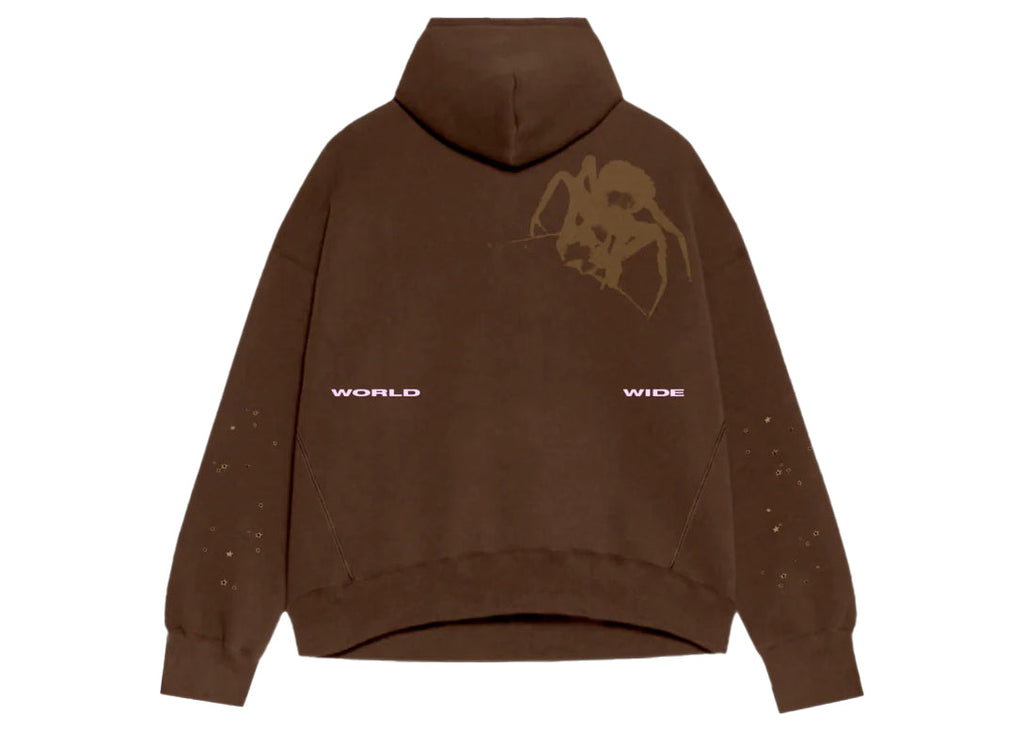 Sp5der Thug Hoodie Angel Brown