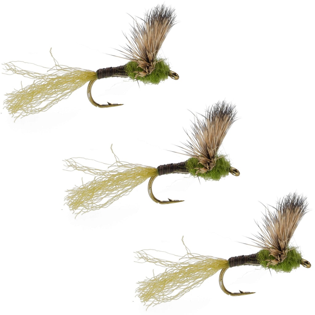 3 Pack Sparkle Dun Baetis Mayfly - Hook size 14