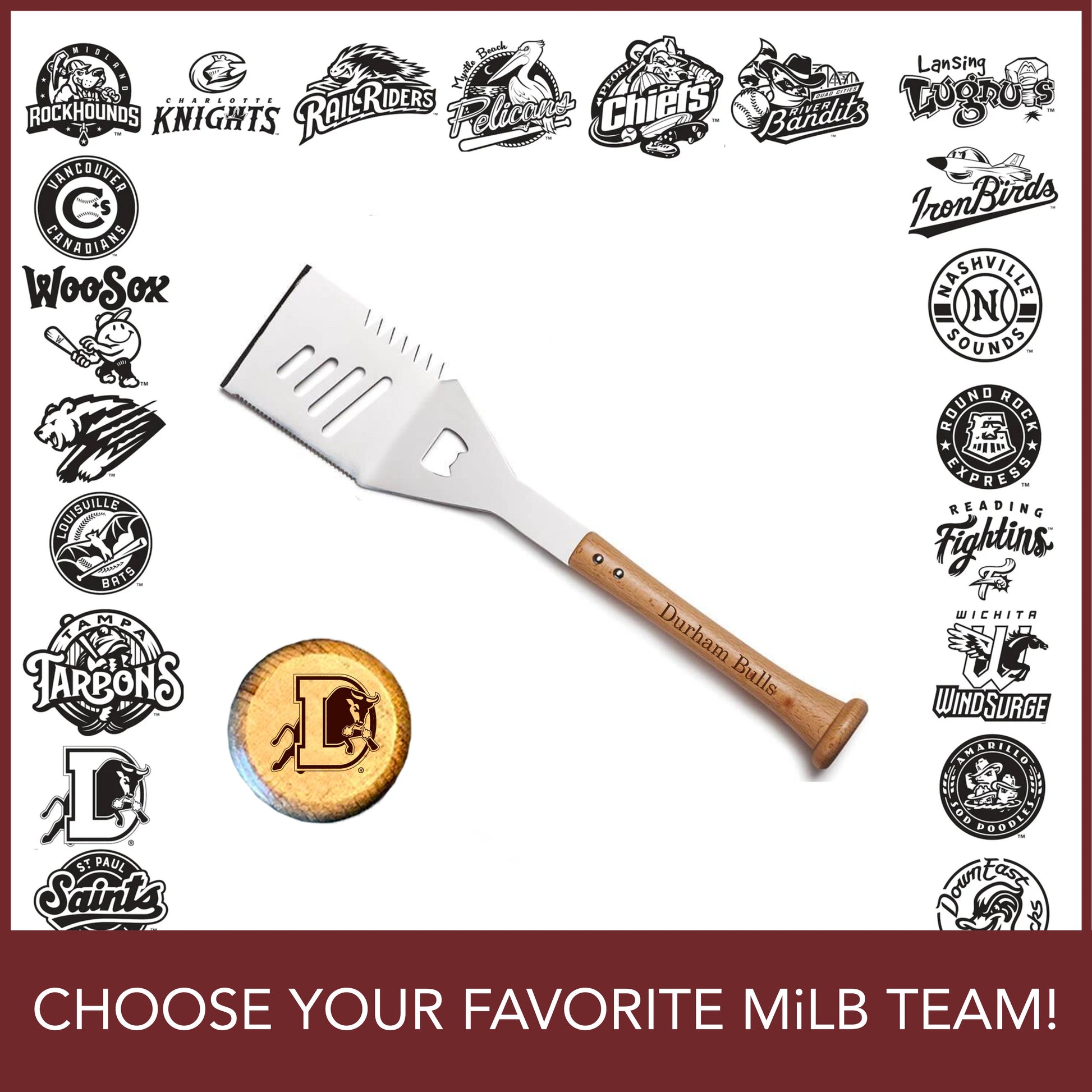 MiLB "SLIDER" Spatula | CHOOSE YOUR FAVORITE TEAM