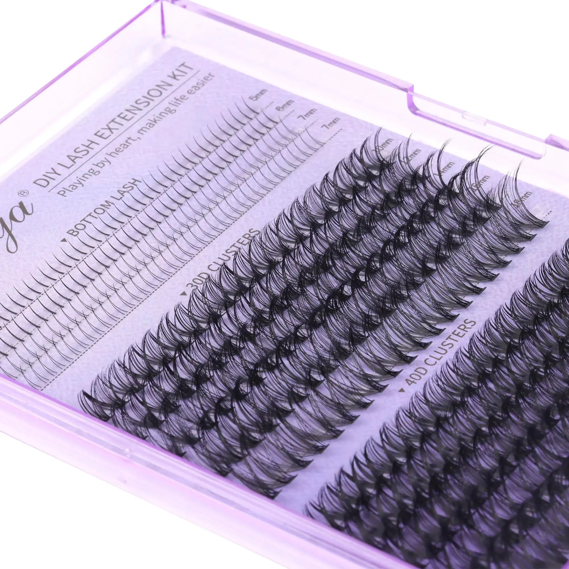 Spiky Wispy Lash Clusters - Bottom Cluster Eyelash Extensions | Natural Clusters Lashes for Women and Girls