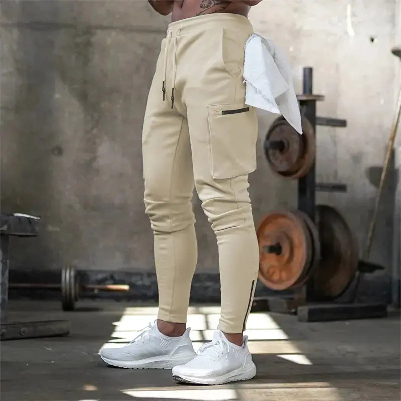 Sports Pants Multi-pocket Zipper Men