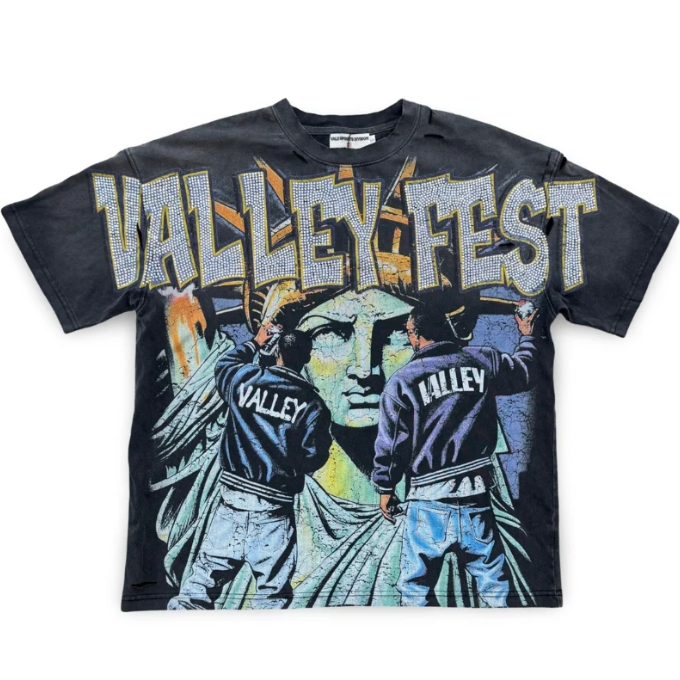 Vale Forever "Bling Graffiti" Tee (Washed Black)