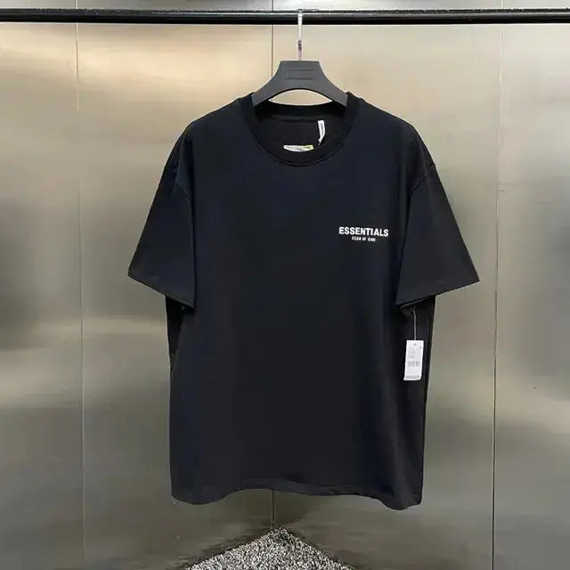 Ss21 Summer Essentials T-Shirt High Street Loose Men and Women Hip-Hop Style 100% Cotton Quality Oversized Sport T-Shirt