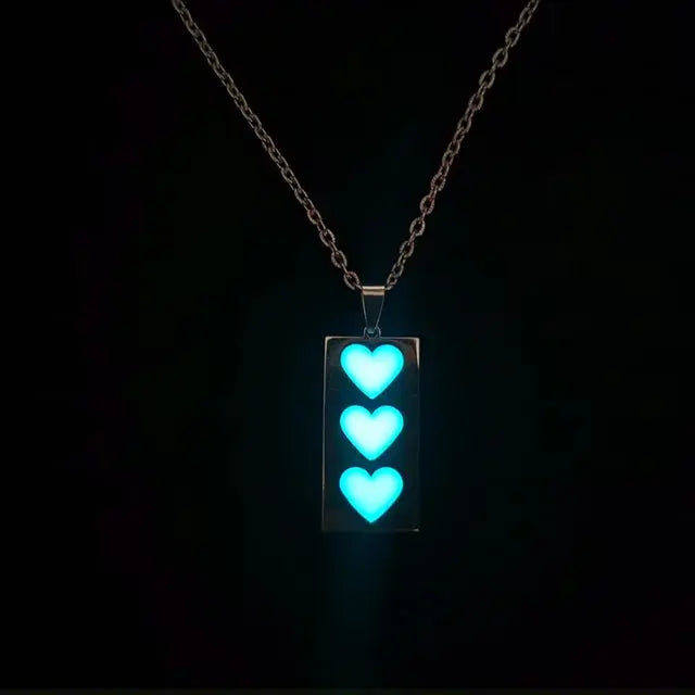 Stainless Steel Glow In The Dark Necklace for Men