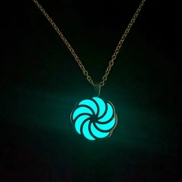 Stainless Steel Glow In The Dark Necklace for Men