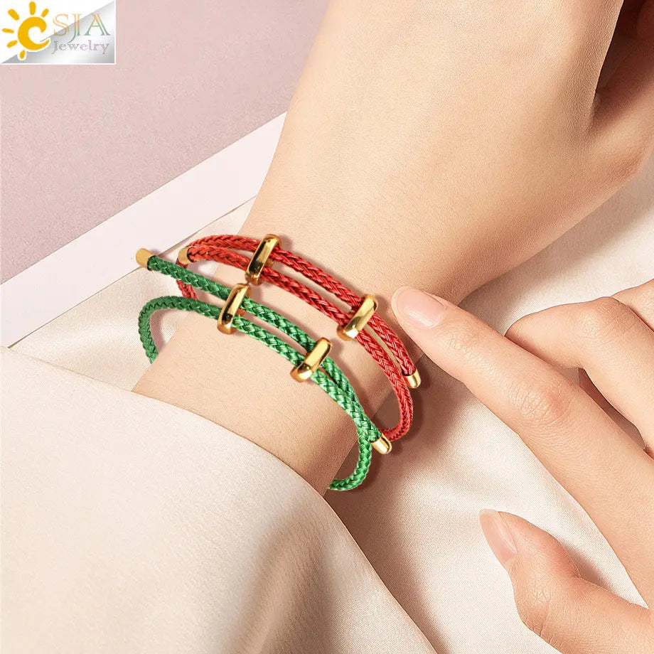 Stainless Steel Thread String Bracelet