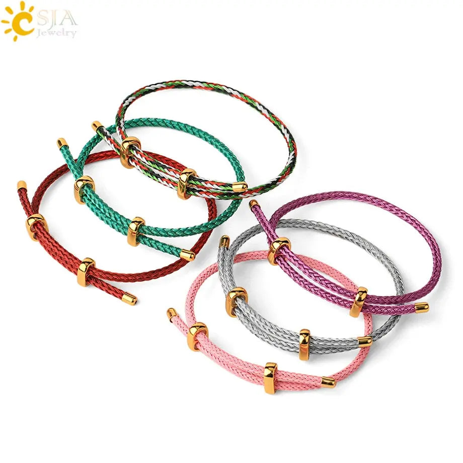 Stainless Steel Thread String Bracelet