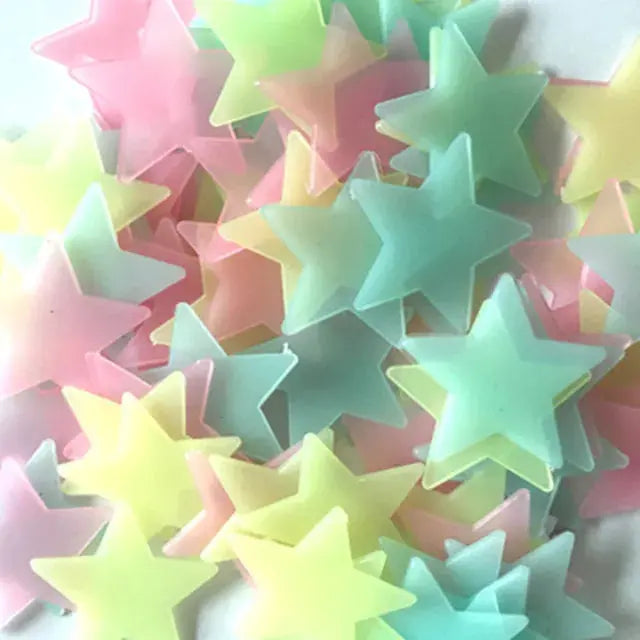 Starry Night Glow Stars 100 Pack