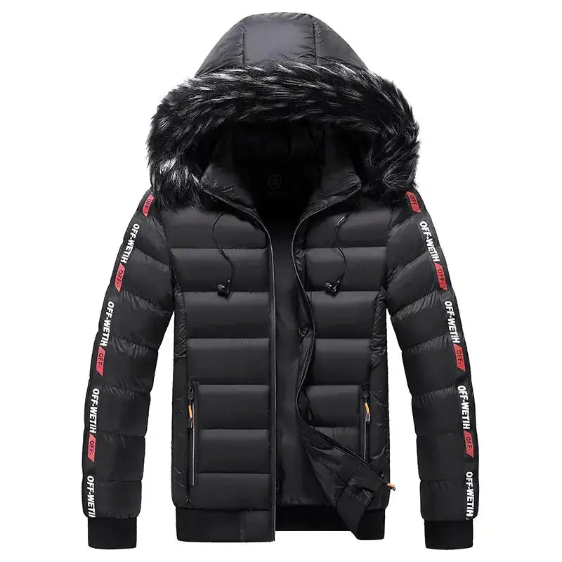 Stay Warm & Stylish with Our Men's Winter Hooded Jacket
