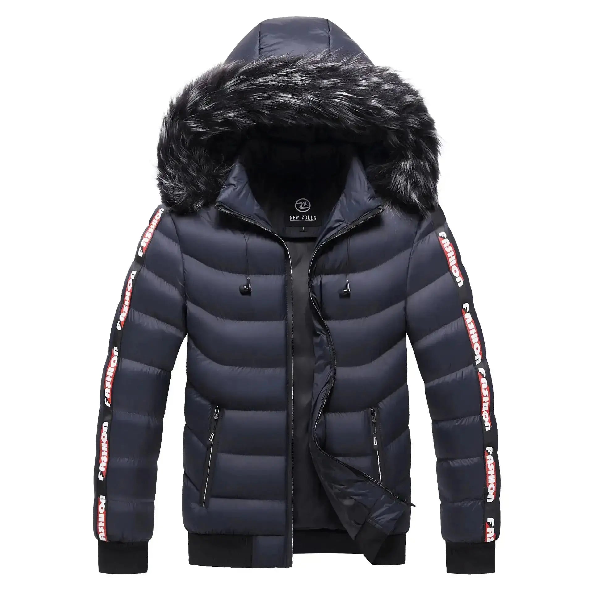 Stay Warm & Stylish with Our Men's Winter Hooded Jacket
