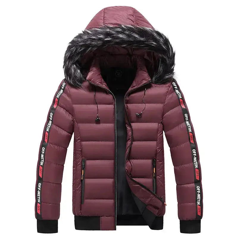 Stay Warm & Stylish with Our Men's Winter Hooded Jacket