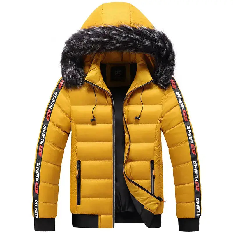 Stay Warm & Stylish with Our Men's Winter Hooded Jacket