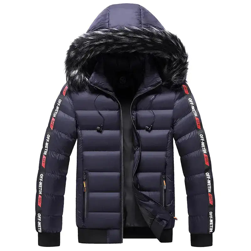 Stay Warm & Stylish with Our Men's Winter Hooded Jacket