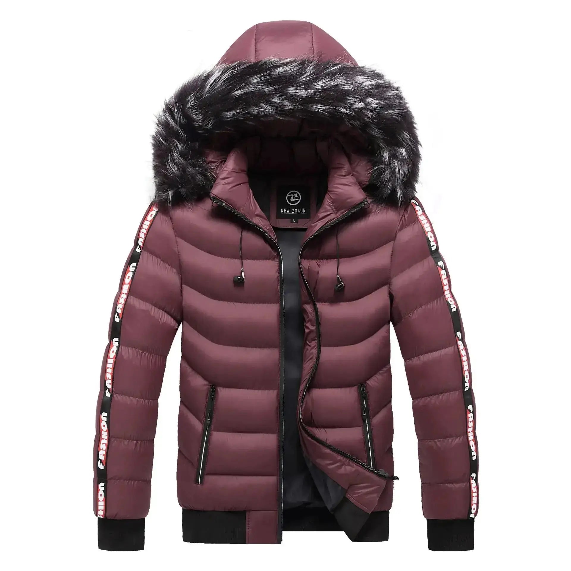 Stay Warm & Stylish with Our Men's Winter Hooded Jacket