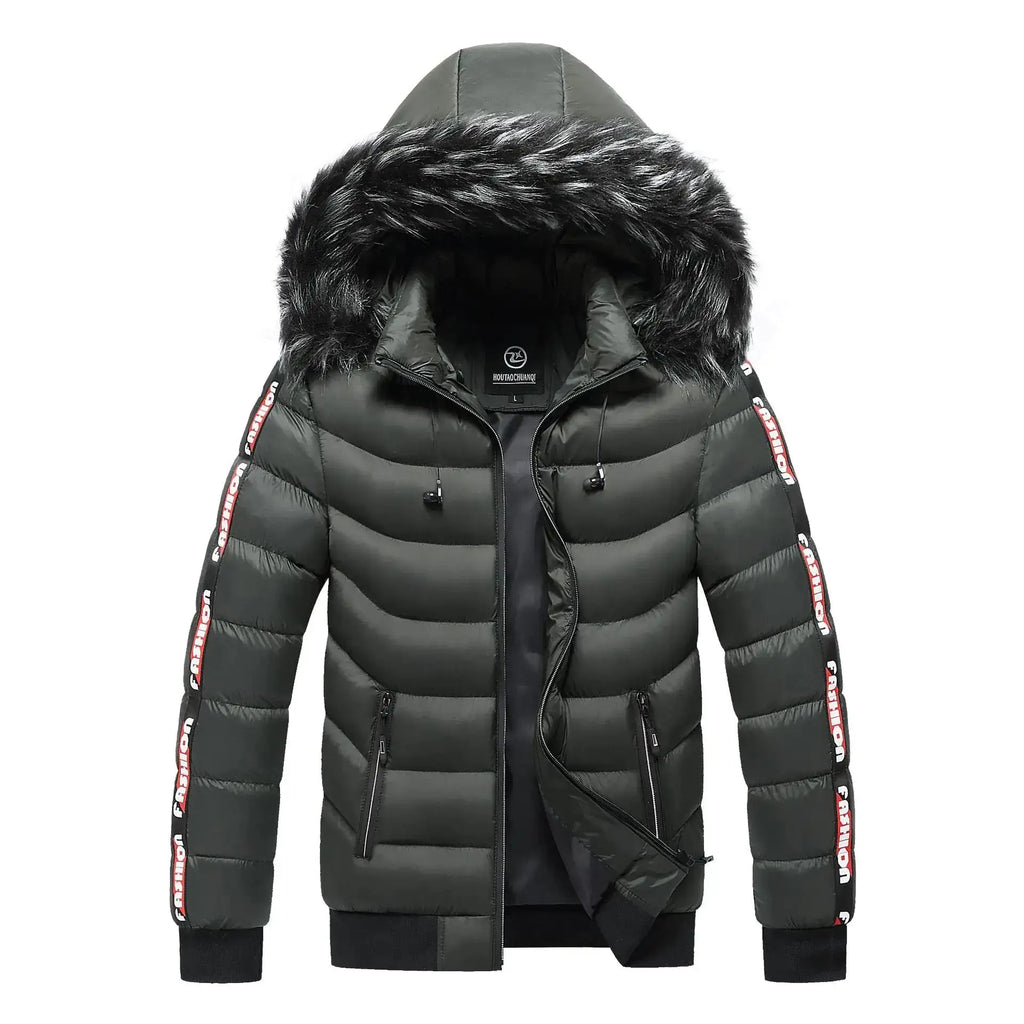 Stay Warm & Stylish with Our Men's Winter Hooded Jacket