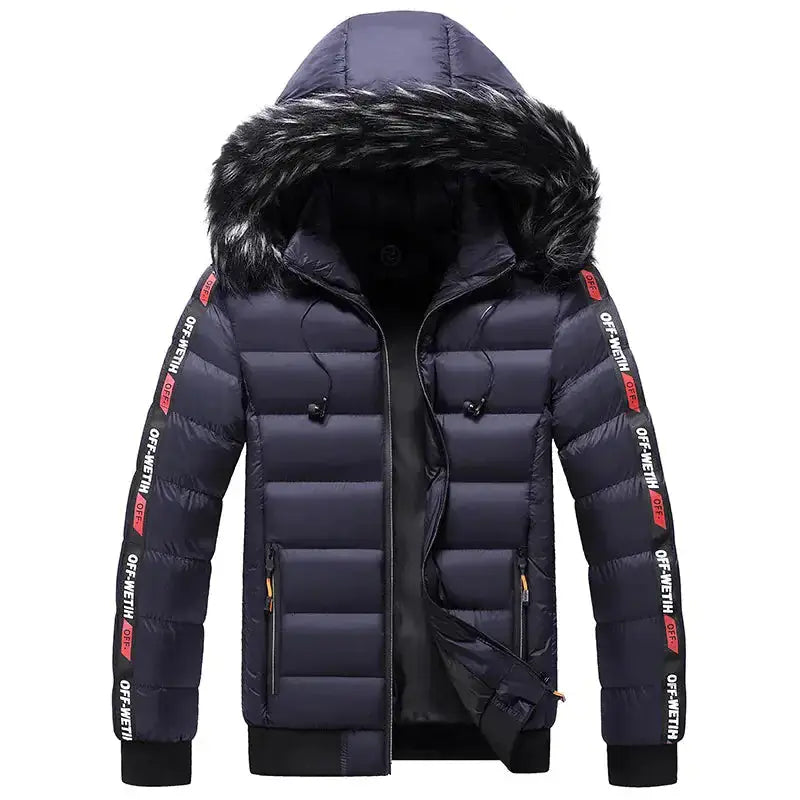Stay Warm & Stylish with Our Men's Winter Hooded Jacket
