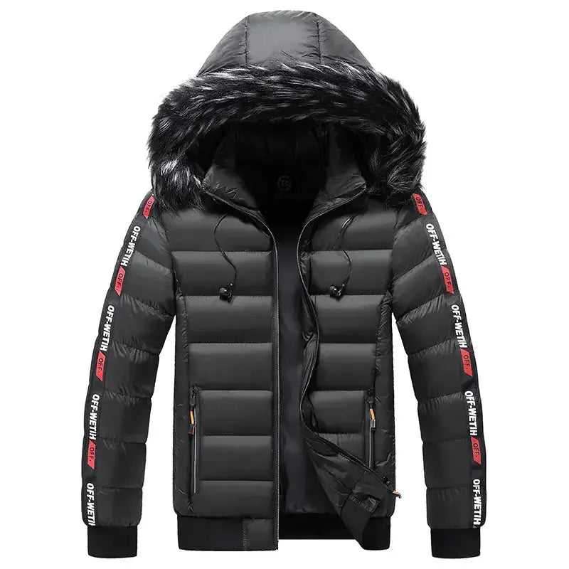 Stay Warm & Stylish with Our Men's Winter Hooded Jacket