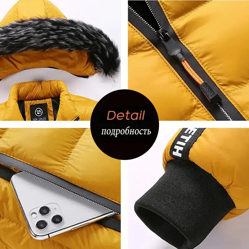 Stay Warm & Stylish with Our Men's Winter Hooded Jacket
