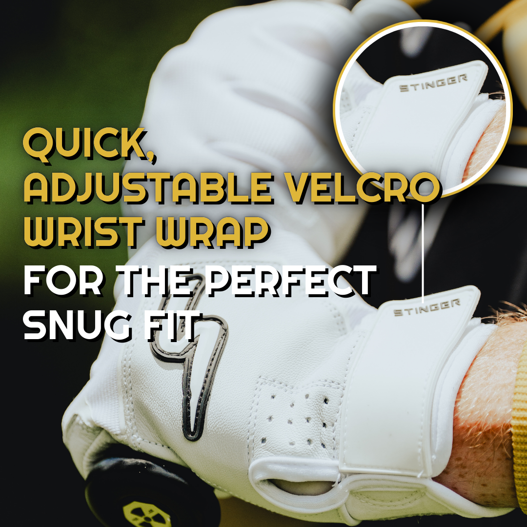 Sting Squad Batting Gloves - Black & Gold
