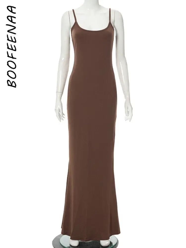 Strap Backless Long Maxi Dress