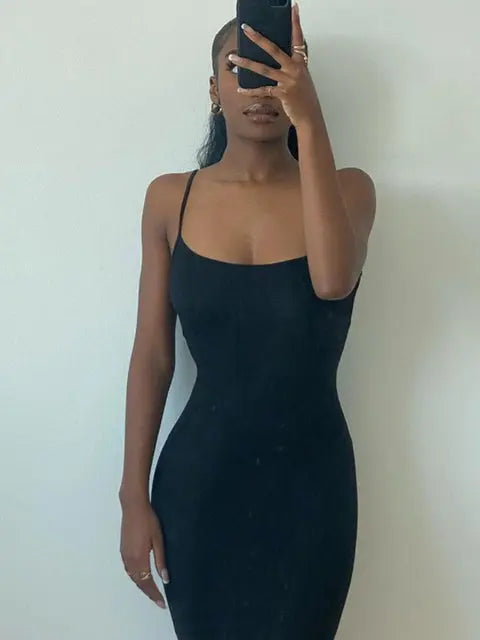 Strap Backless Long Maxi Dress
