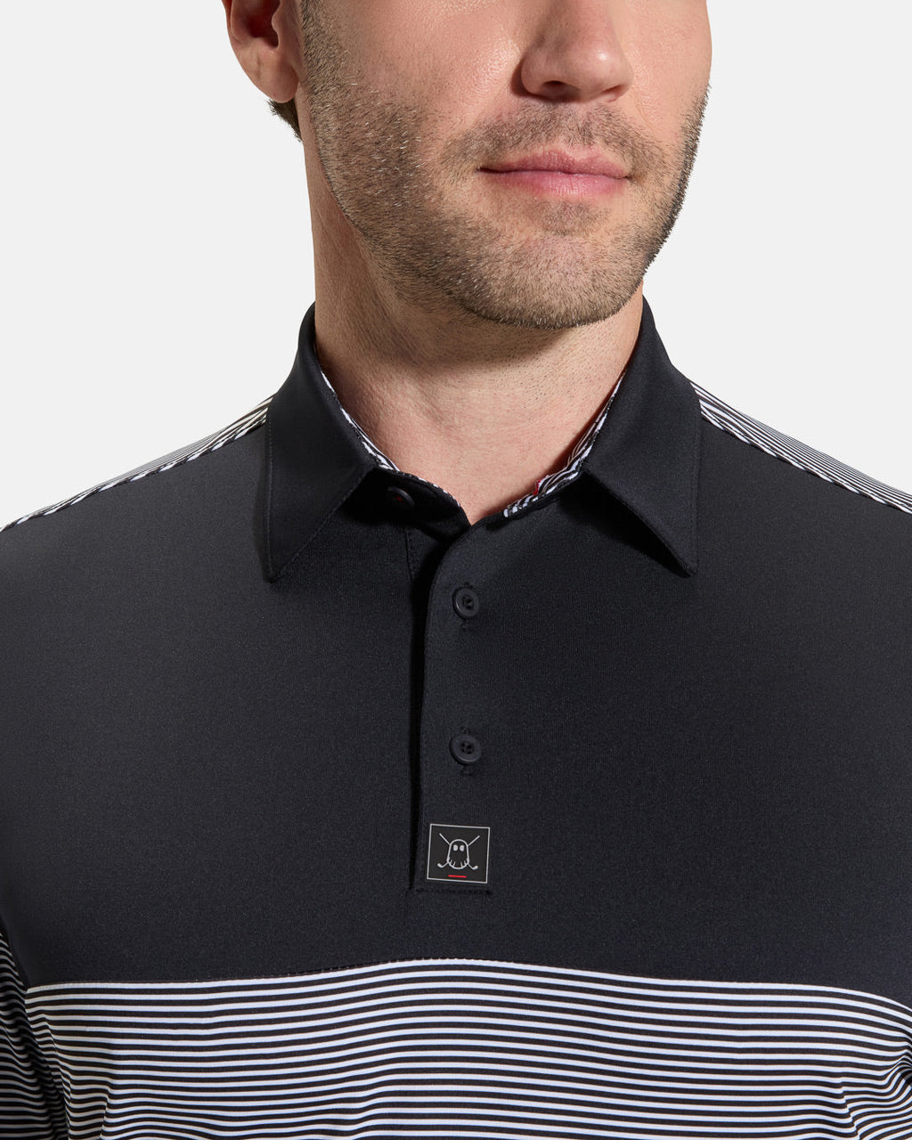 STRIPE PANEL POLO