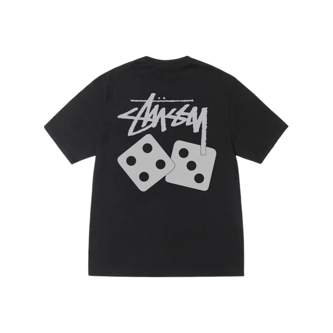 Stussy Dice Pigment Dyed Tee Black