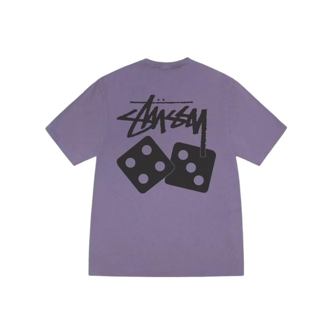 Stussy Dice Pigment Dyed Tee Grape