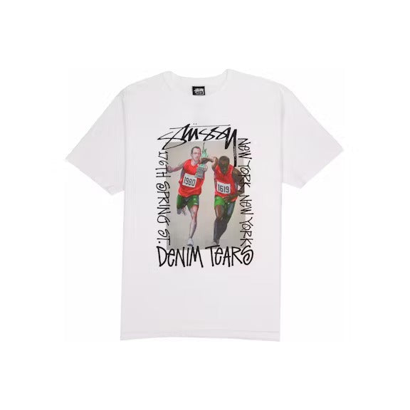 Stussy x Denim Tears Pass The Baton T-shirt White