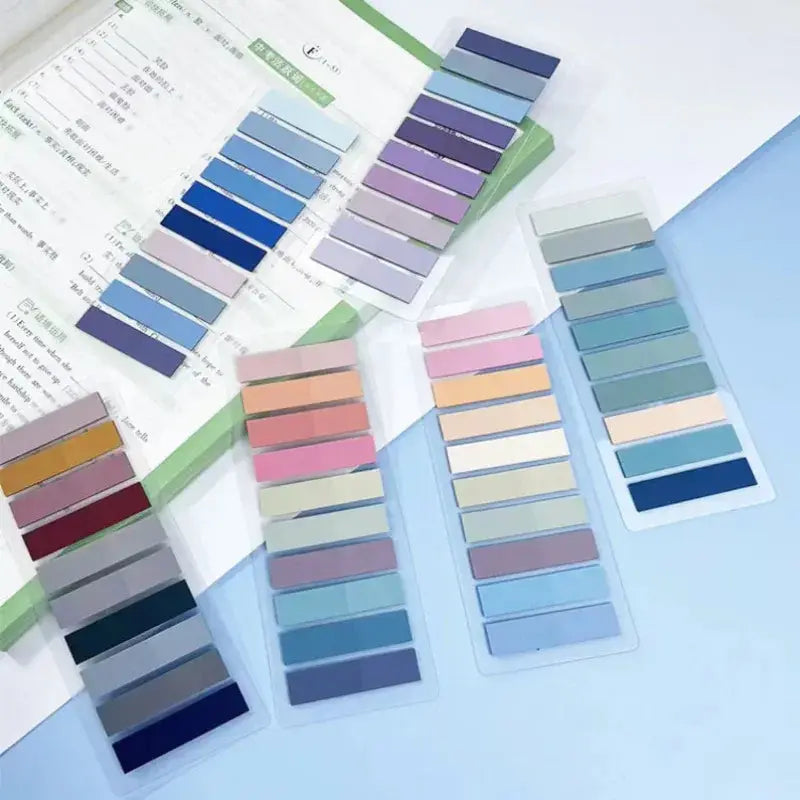 Stylish Morandi Index Tab Set - 200 Sheets
