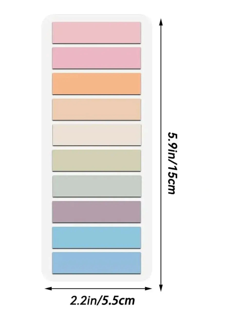 Stylish Morandi Index Tab Set - 200 Sheets