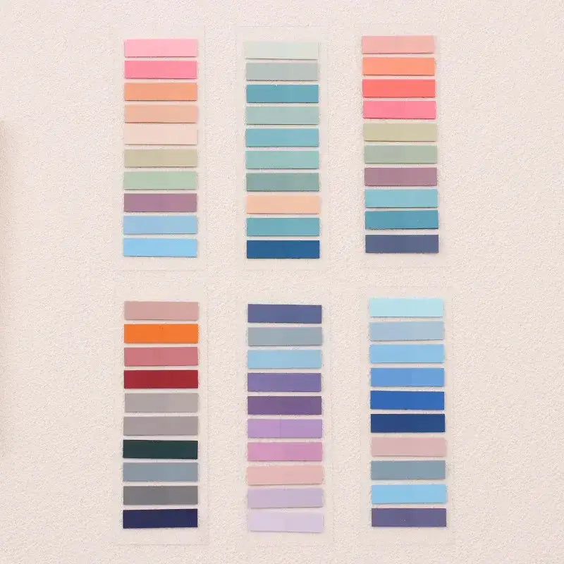 Stylish Morandi Index Tab Set - 200 Sheets