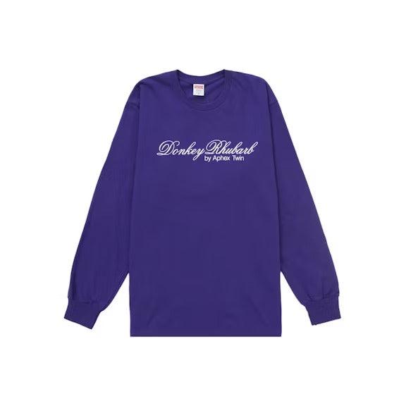Supreme Aphex Twin Donkey Rhubarb L/S Tee Purple