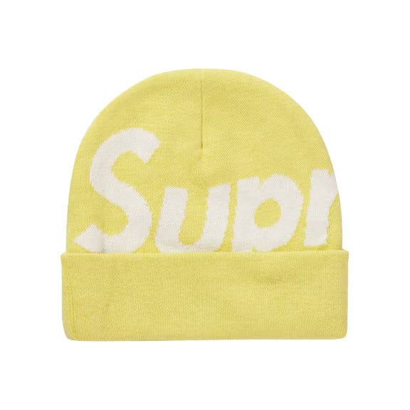 Supreme Big Logo Beanie (FW21) Yellow