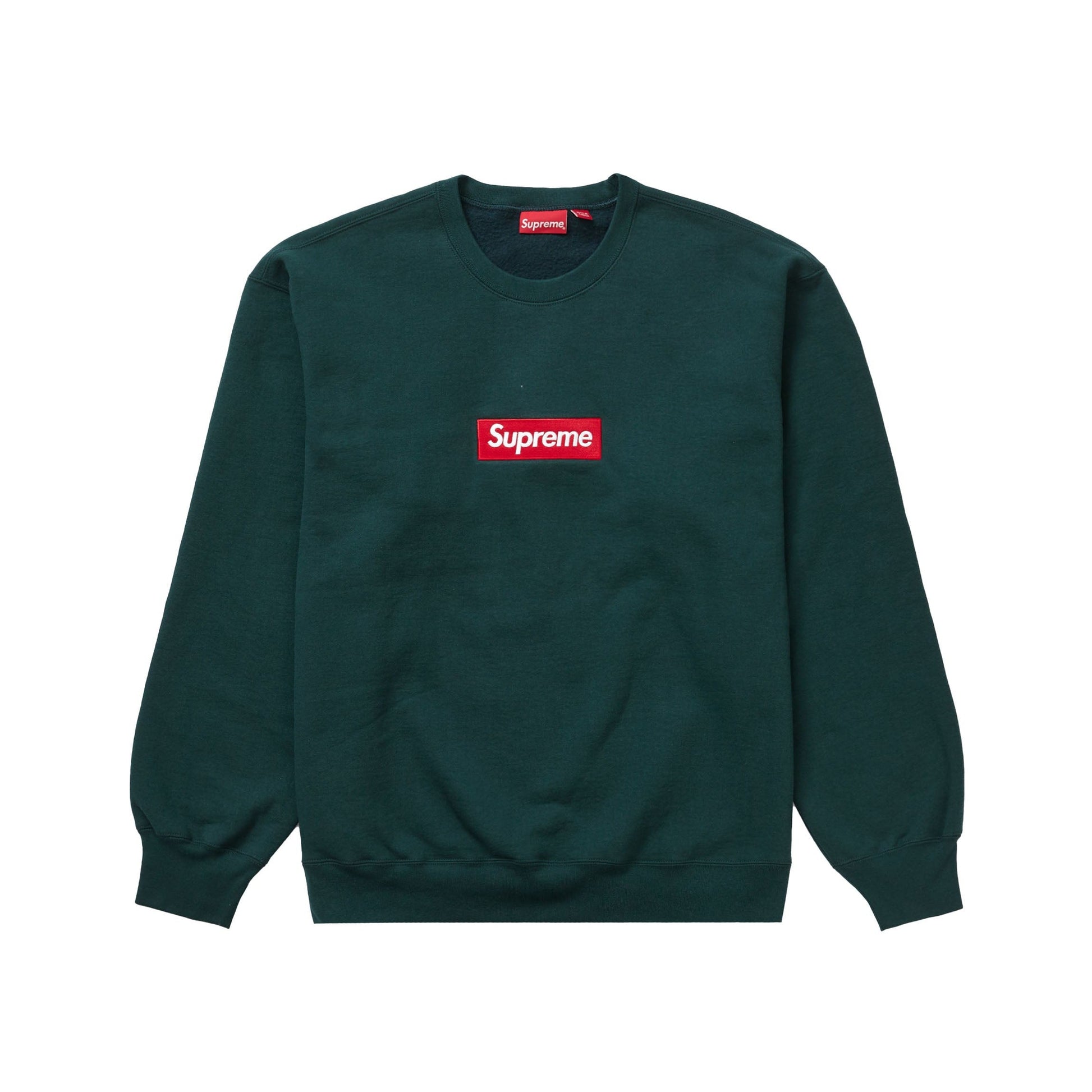 Supreme Box Logo Crewneck (FW22) Dark Pine