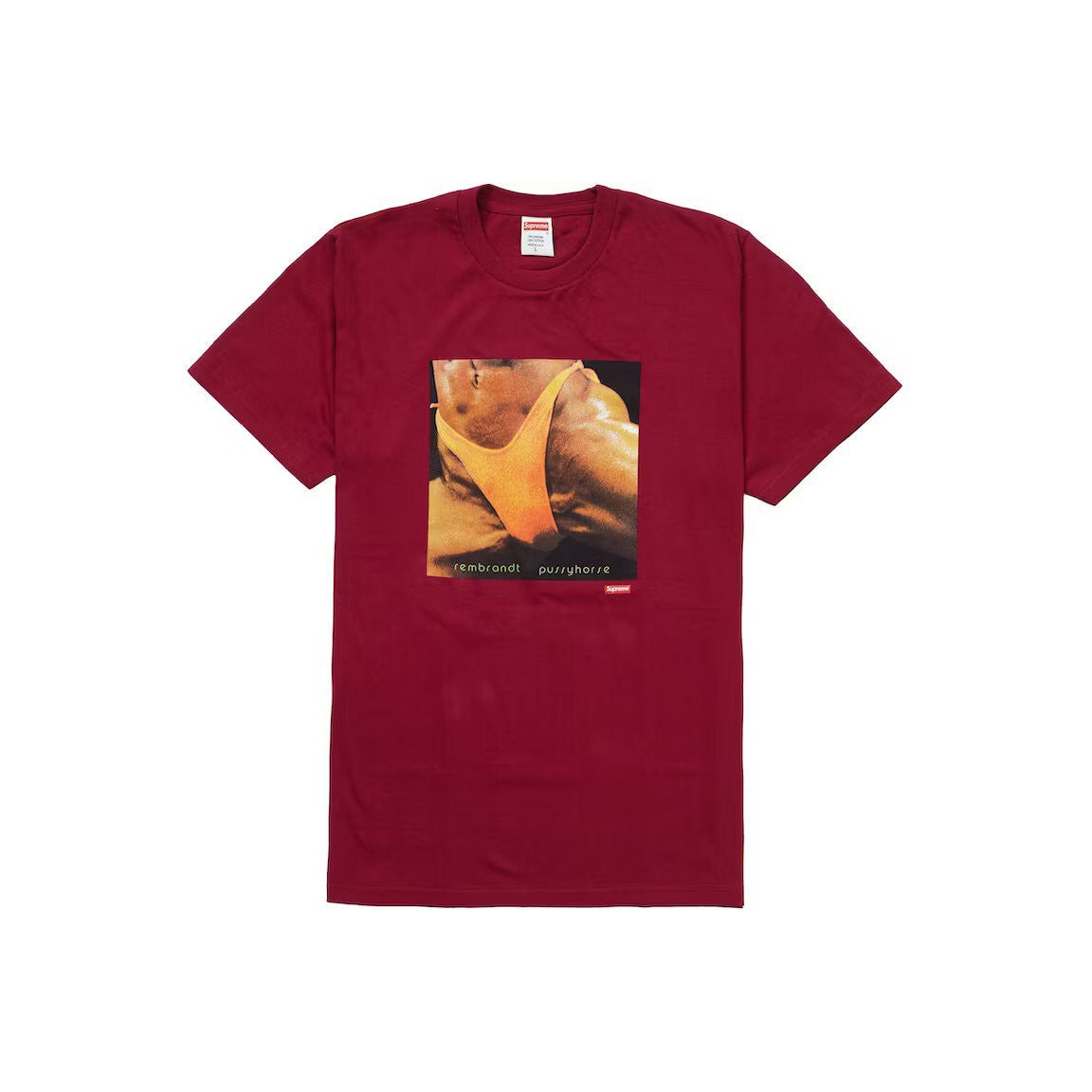 Supreme Butthole Surfers Rembrandt Pussyhorse Tee Dark Magenta