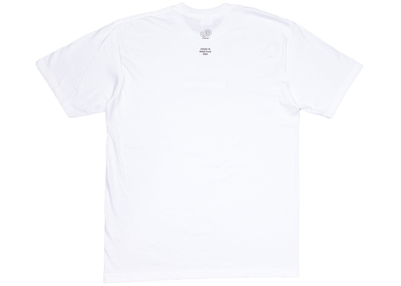 Supreme Takashi Murakami COVID-19 Relief Box Logo Tee White