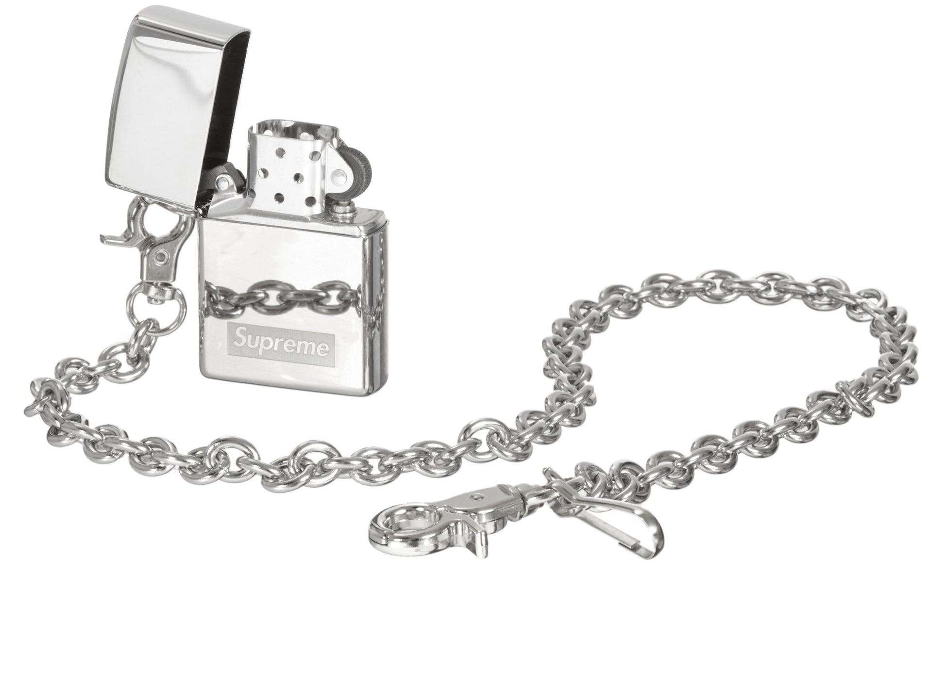 Supreme Chain Zippo Silver