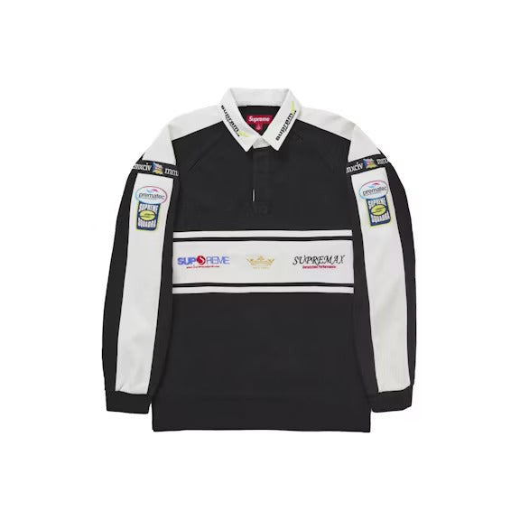 Supreme Chest Stripe Rugby Black