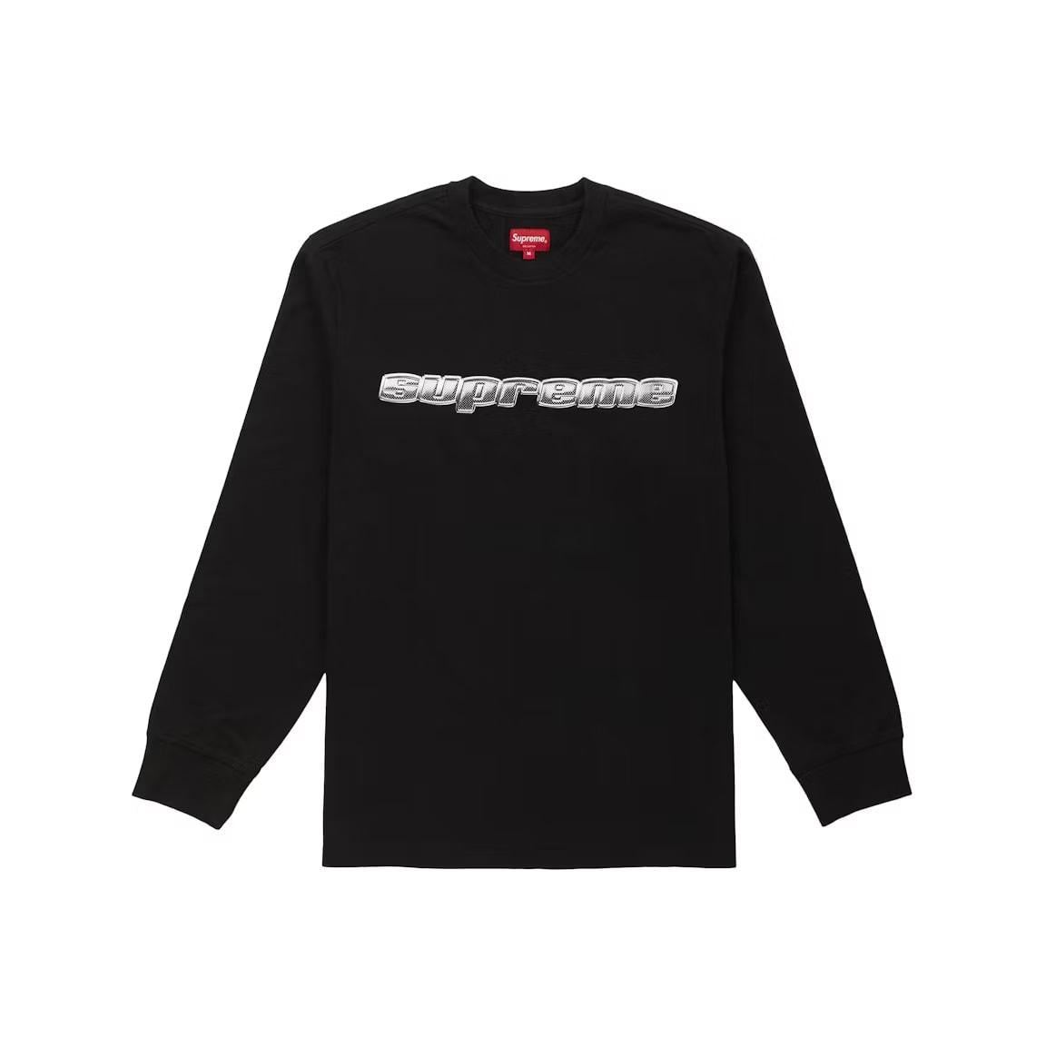 Supreme Chrome Logo L/S Top Black