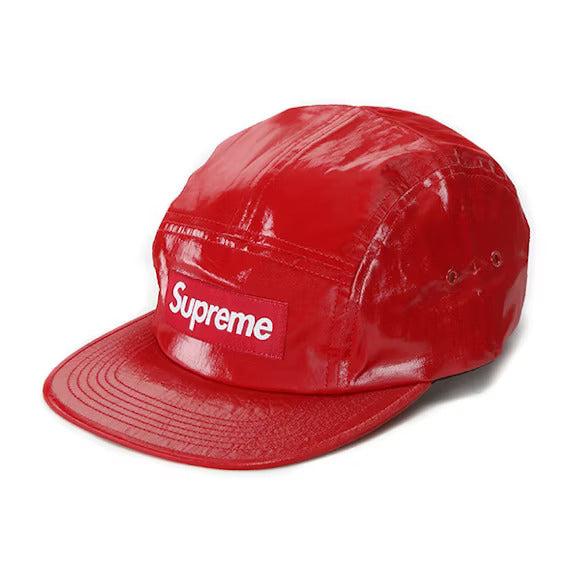 Supreme Coated Linen Camp Cap Red