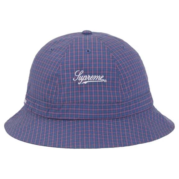 Supreme Cordura Plaid Bell Hat Blue