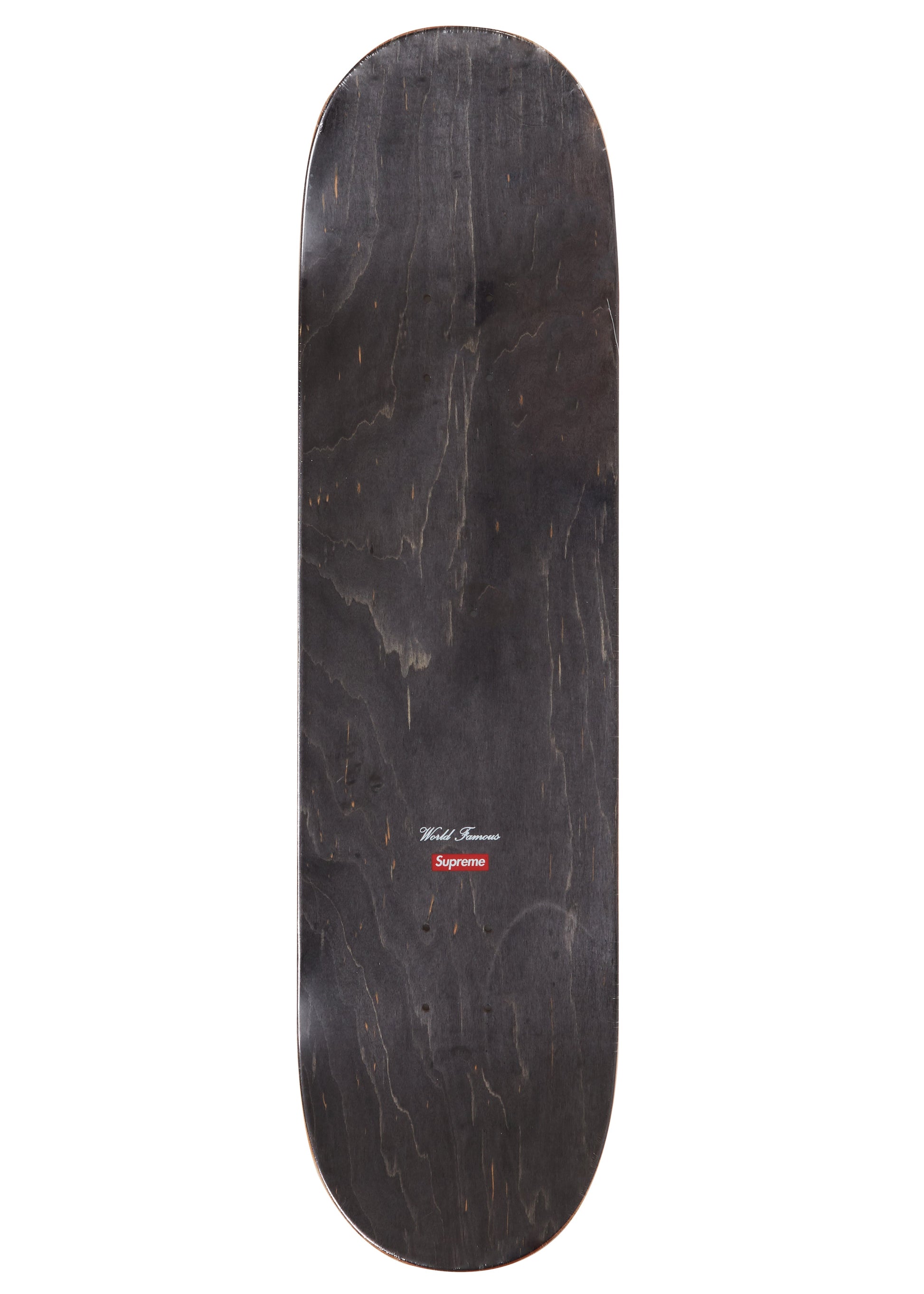 Supreme Distorted Logo Skateboard Deck Black