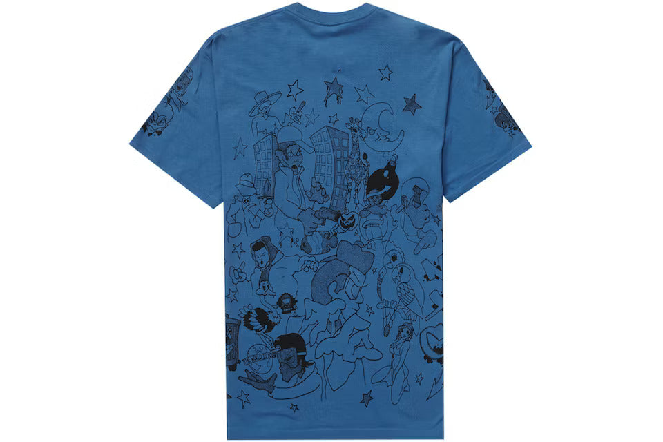 Supreme Downtown Tee Faded Blue