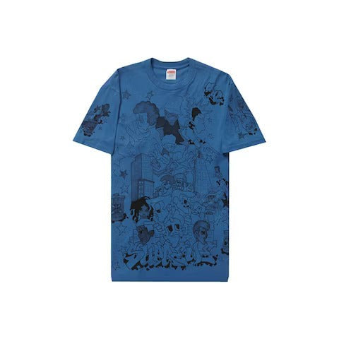 Supreme Downtown Tee Faded Blue