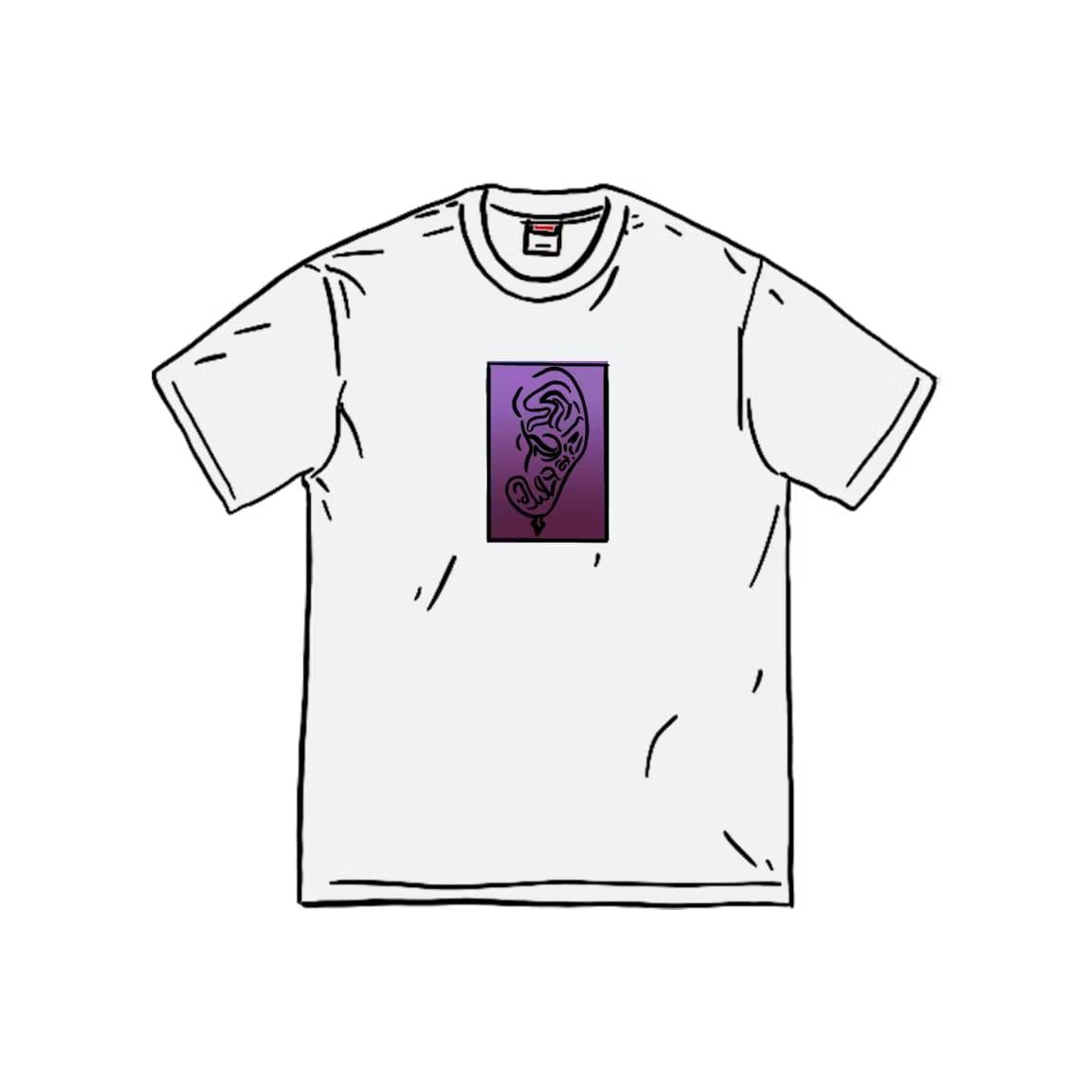 Supreme Ear Tee White