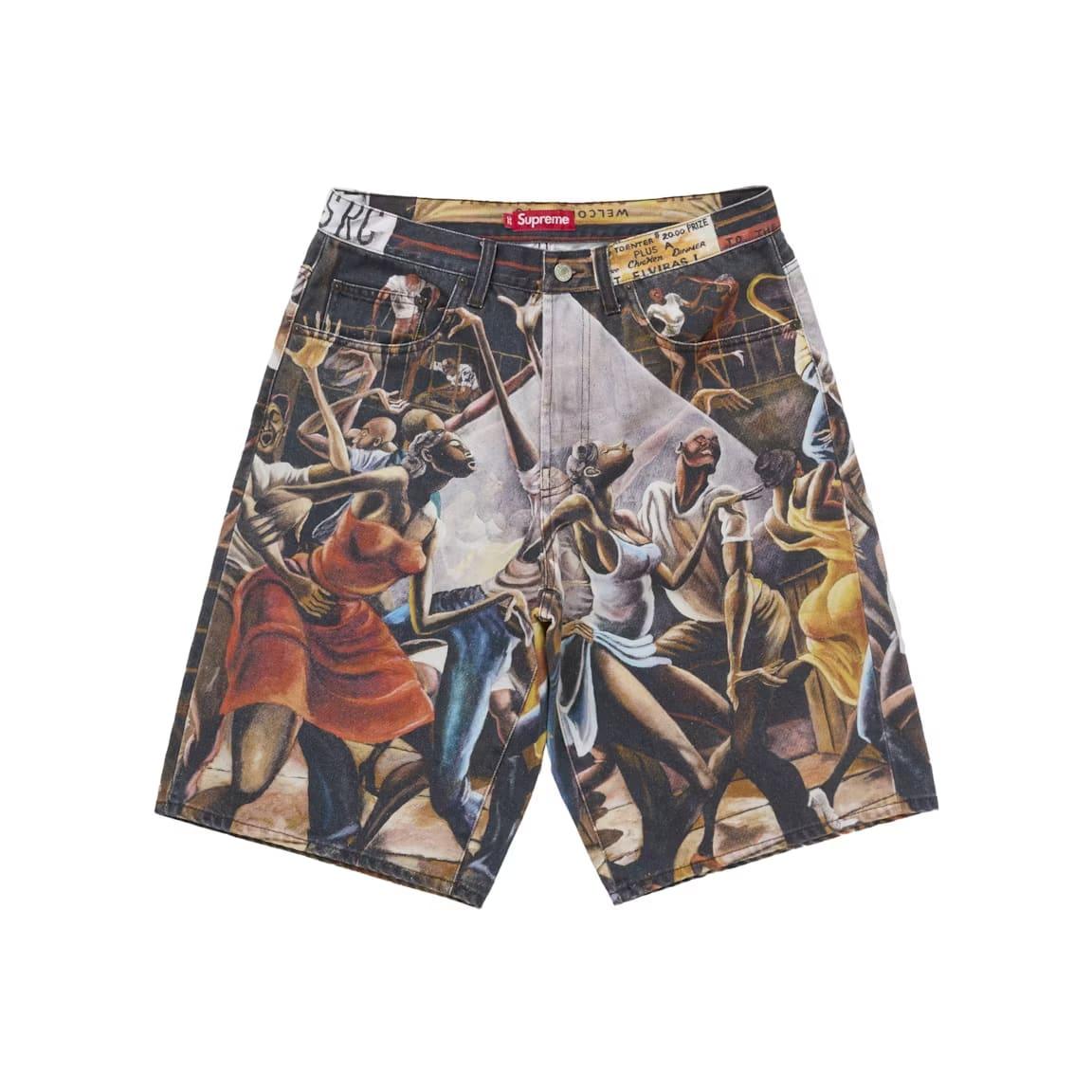 Supreme Ernie Barnes Baggy Denim Short Dance