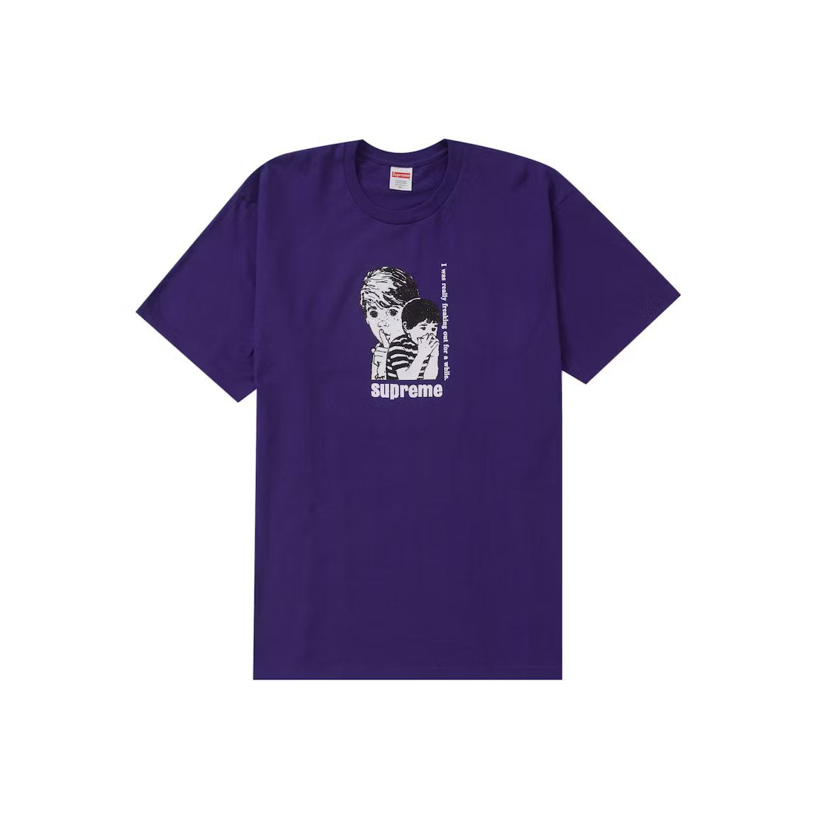 Supreme Freaking Out Tee Purple