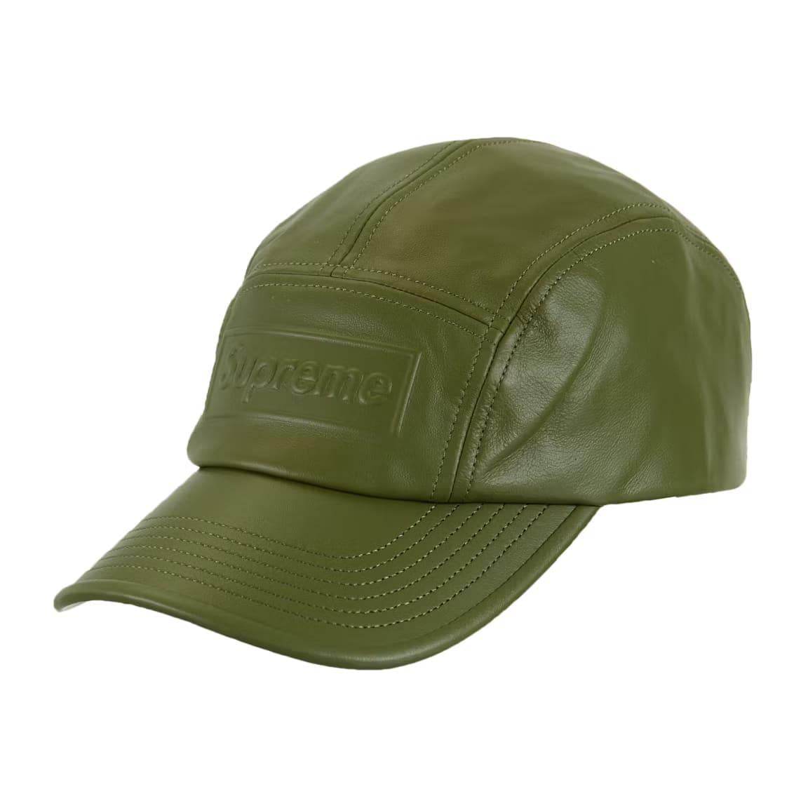 Supreme GORE-TEX Leather Camp Cap Olive