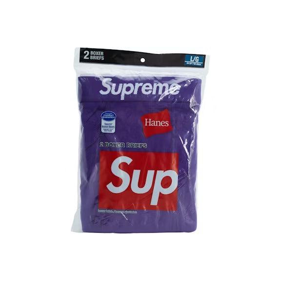 Supreme Hanes Boxer Briefs (2 Pack) Purple